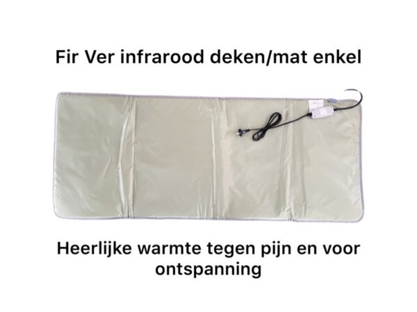 FIR Infrarood deken - enkele warmtedeken -70 x 160 cm. Maat XL